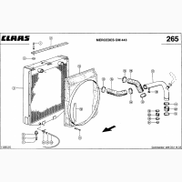 Радиатор водяной комбайна Claas Commandor 228 CS/ 116 CS