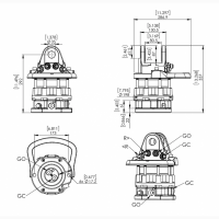 Гідравлічний ротатор фланцевий Finn-Rotor 70601S CR 600-W35F173 (6 тонн)