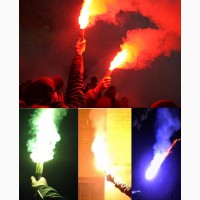 Набір Фаєрів, кольоровий вогонь, факелів, фальшфейер, 4 кольори, 100 сек., Hand FLARE