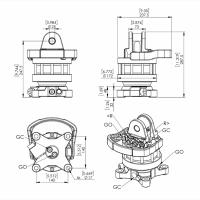 Гідравлічний ротатор фланцевий Finn-Rotor 70405 CR 400-W25F140 (4 тонни)