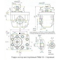 Гидромотор шестеренный ГМШ10ВА