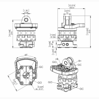 Гідравлічний ротатор фланцевий Finn-Rotor 70505 CR 500-W30F173 (5.5 тонн)