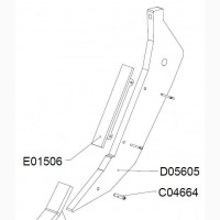 Е01506 Накладка на стійку глибокорозпушувача Альпего