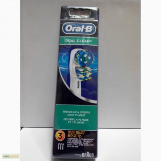 Oral-B DUAL CLEAN 3 шт, Оригинал, Только Высокое качество