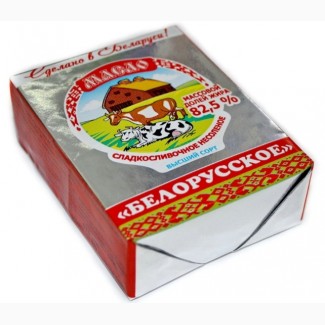 Продам Белорусское масло сладко-сливочное несоленое высшый сорт