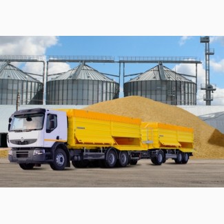 Услуги по перевозке зерновых, масличных и других грузов