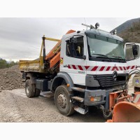 Самосвал кран Mercedes ATEGO 1828 + передній сніговідвал 19т. 4х4