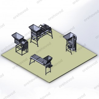 Промислова лінія з переробки волоського горіха (50 кг/год)