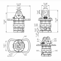 Фланцевий ротатор Finn-Rotor 70800 CRH 800-X35F173 (8 тонн)