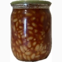 Фасоль консервированная в томатном соусе 0.5л
