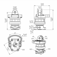 Ротатор фланцевий Finn-Rotor 70408 CR 400-W25F173(D68) (4 тонни)