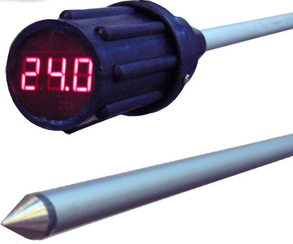 Термоштанга электронная (щуп термометр), термометр для зерна 2/3 метра