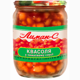 Фасоль в томатном соусе крупная ТМ Лиман-С СКО 0.520/12