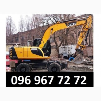 Слуги, аренда полноповоротных экскаваторов JCB 160W, Doosan 210W-V