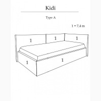 Кровать КИДИ Константа: детская, с матрасом, KIDI
