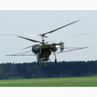 Услуги вертолета по внесению фунгицидов