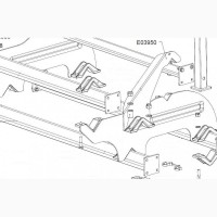 Е03950 Часть рамы глубокорыхлителя Альпего Кракер