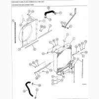 Радиатор водяного охлаждения двигателя комбайна CASE 2188/2388