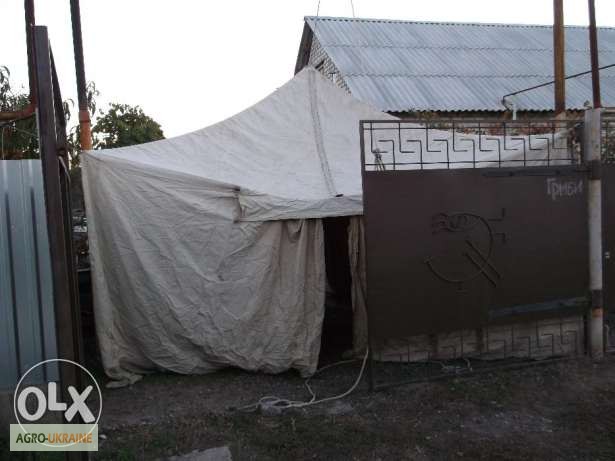 Фото 12. Тенты, навесы брезентовые, палатки армейские любых размеров, пошив