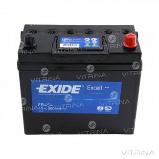 Аккумулятор EXIDE EXCELL 45Ah-12v EB454 (234х127х220) | R, EN330 (Европа)