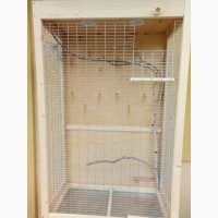 Клетка вольер для мелкой домашней птички попугая, кенора и других на подставке