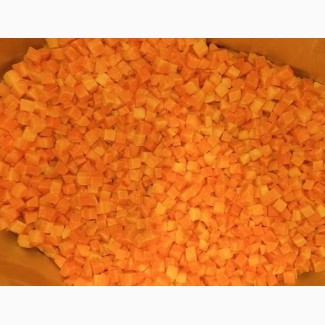 Заморожена морква (кубик, рифлена)