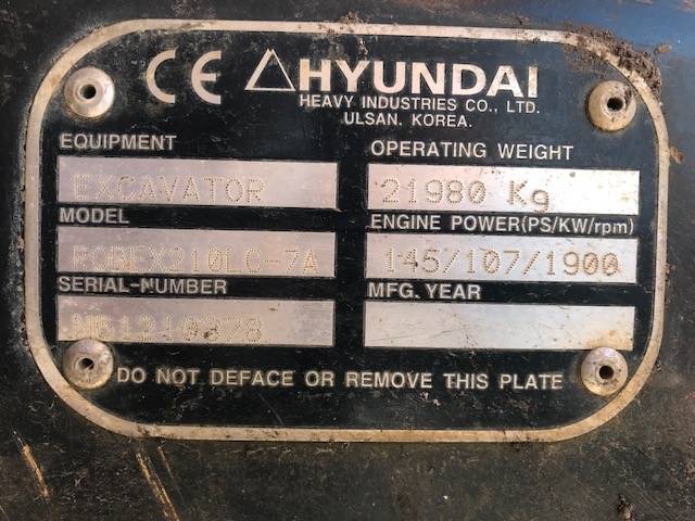 Фото 13. Гусеничный экскаватор Hyundai Robex 210 LC-7 A