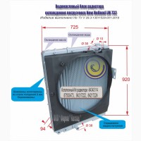 Водомасляный блок радиатора охлаждения телескопического погрузчика New Holland LM 732