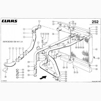 Радиатор водяной для комбайна Claas Jaguar 840