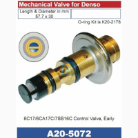 Регулювальний клапан компресора кондиціонера Denso: 6CA17C, 7SB16C