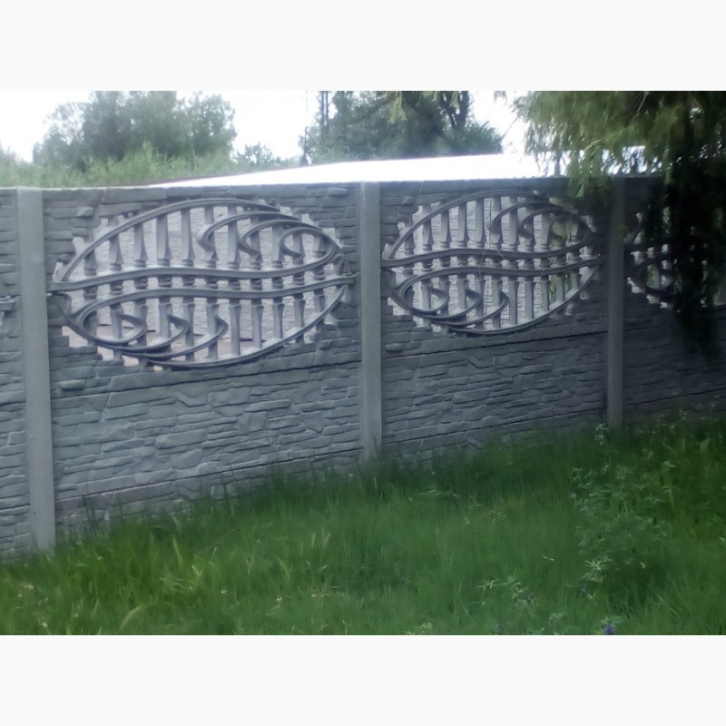 Фото 2. Забор бетонный(еврозабор) наборной до 2, 5 метров в Херсоне и области