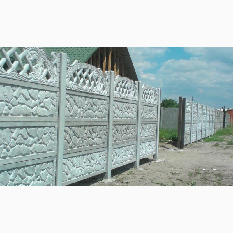 Фото 10. Забор бетонный(еврозабор) наборной до 2, 5 метров в Херсоне и области