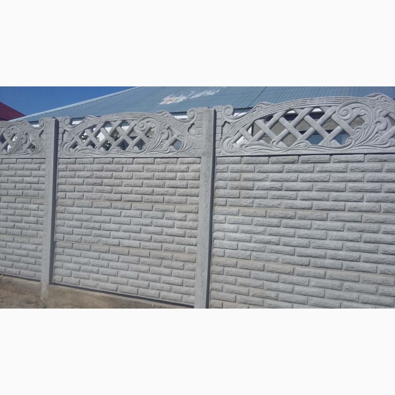 Фото 12. Забор бетонный(еврозабор) наборной до 2, 5 метров в Херсоне и области