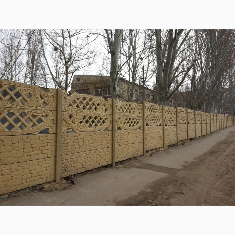 Фото 15. Забор бетонный(еврозабор) наборной до 2, 5 метров в Херсоне и области