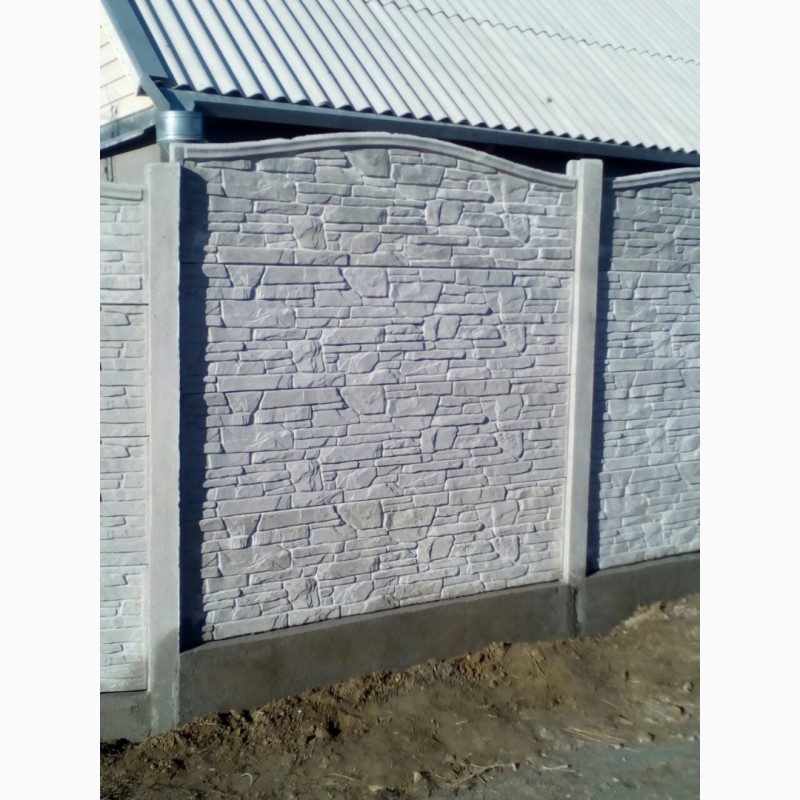 Фото 3. Забор бетонный(еврозабор) наборной до 2, 5 метров в Херсоне и области