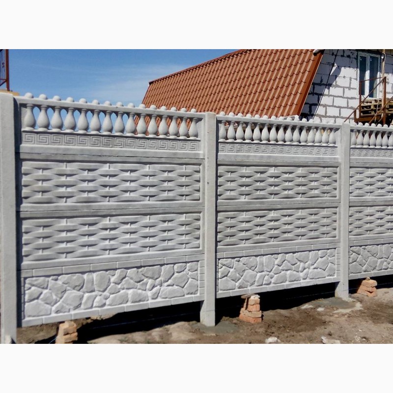 Фото 16. Забор бетонный(еврозабор) наборной до 2, 5 метров в Херсоне и области