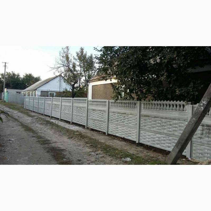 Фото 5. Забор бетонный(еврозабор) наборной до 2, 5 метров в Херсоне и области