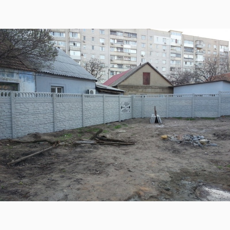 Фото 6. Забор бетонный(еврозабор) наборной до 2, 5 метров в Херсоне и области