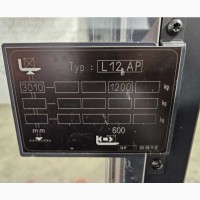 Поводковий штабелер Linde L12AP 2019 р. 756 мг 2924 мм підйом 1915мм габарит