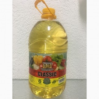 Рафинированное подсолнечное масло в 5 литровой ПЭТ бутылке