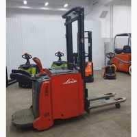 Штабелер Linde L14, вантажопідйомність 1400 кг, 2015 року передпідйом