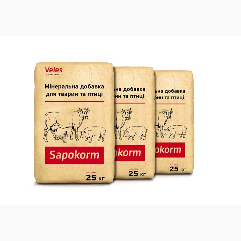 Фото 3. Сапокорм - мінеральна лікувально-профілактична добавка до корму ВРХ