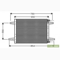 Радиатор кондиционера для грузового автомобиля Скания.