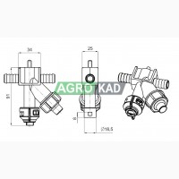 Корпус розпилювача 0-100/08/P (1)