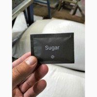 Порційний цукор, цукор у стіках із логотипом закладу, брендований фасований цукор