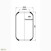 Пневмобаллон 661N SETRA, Man, Volvo, NEOPLAN Производитель Frenotruck