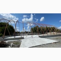 Ангар каркасний арочний 18х60 м Зерносховище будівництво складів під ключ