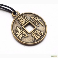 Амулет Китайська монета Щастя Фен-шуй