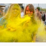 Фарба Холі (Гулал), Жовто-Лимонна, суха порошкова фарба для фествиалів, флешмобів