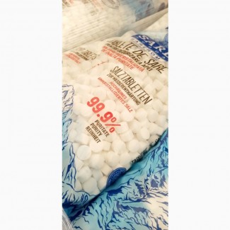 Таблетированная соль в мешках по 25 кг